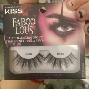 False Eyelashes, KISS Limited Edition Hecate 2022 1 set Black Long gothic emo